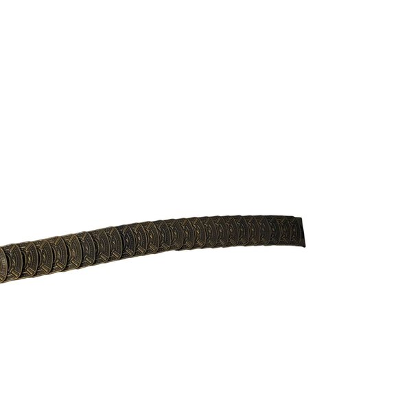 Vtg Filagree Bronze Victorian Rival Snake Scale Stretch Belt Sz M/L Renaissance - Picture 13 of 16